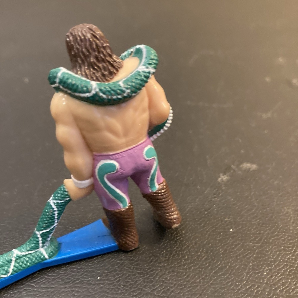 Jake‎ The Snake Roberts Vintage WWF Superstars Hockey Figure 1991 Remco 90s - Picture 4 of 5